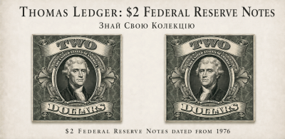 Thomas Ledger: $2 Federal Reserve Notes